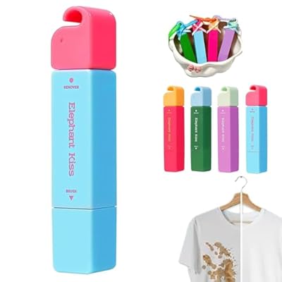 Stain Remover Pen, 3-Second Stain Remover Pen, with Lanyard, Travel & Pocket-Sized, for On-The-Go Cleaning, Tackles Stubborn Safe on Fabrics, Tackles Food, Drink & Makeup (blue)