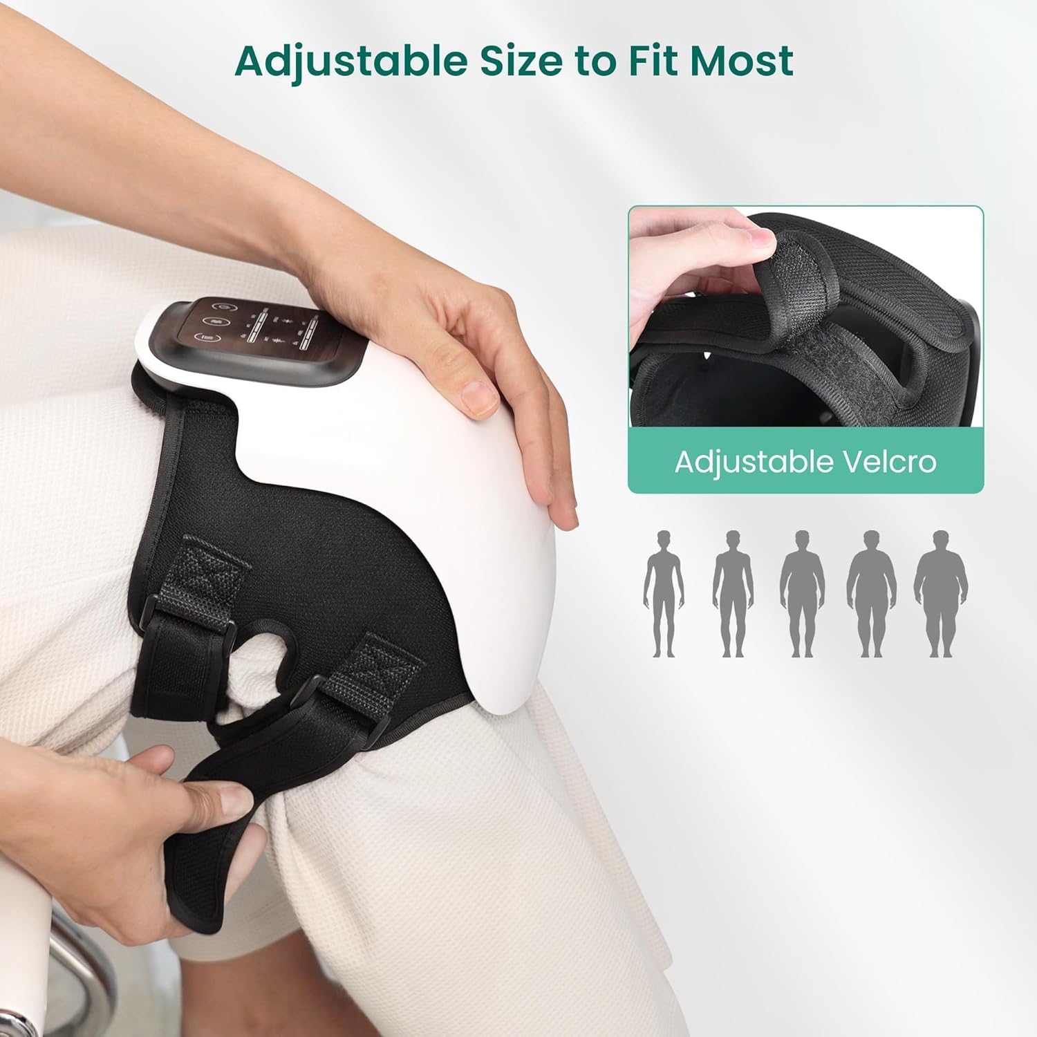 CUPILO 3-in-1 Heated Knee Massager with Vibration & Red Light Therapy – Portable Joint Pain Relief for Knees, Elbows & Shoulders