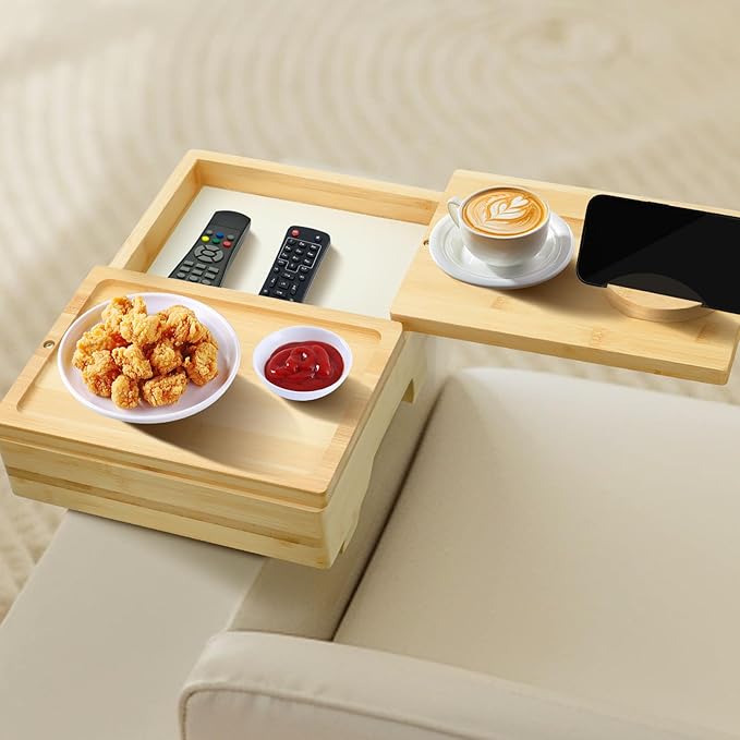 Bamboo Couch Arm Tray